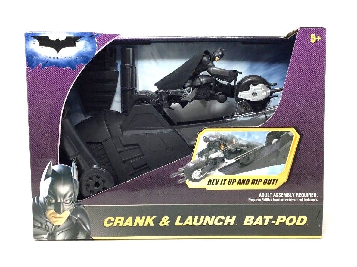 2008 MATTEL - THE DARK KNIGHT - BATMAN - CRANK AND LAUNCH 2008 MATTEL - THE DARK KNIGHT - BATMAN - CRANK AND LAUNCH