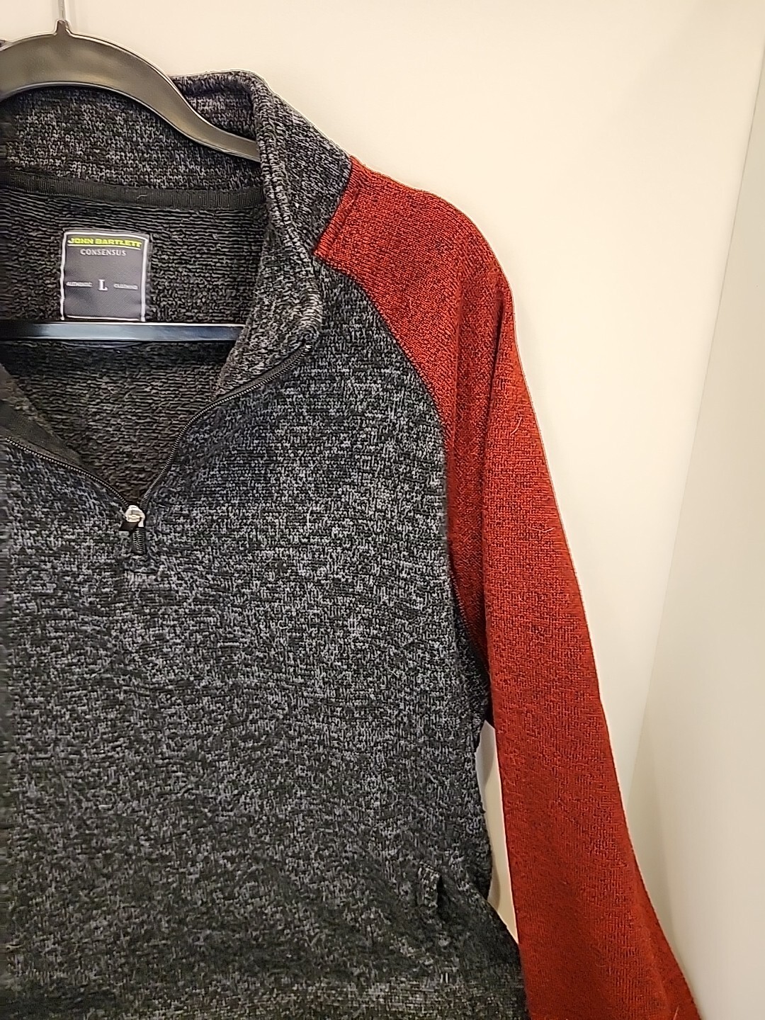 John Bartlett Consensus Gray Quarter Zip Sweater … - image 10