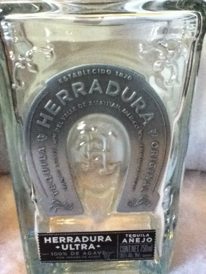 Herradura Ultra Tequila Anejo Cristalino Empty Bottle | eBay