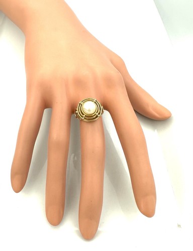 Magnífico Anillo Oro 18 Quilates - Perla - 5,21 G - Imagen 3 de 3