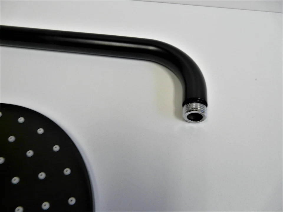 Regenbrause Hansa Viva Schwarz-Matt, Kopfbrause, 200mm, 44260100 - Bild 4 von 4