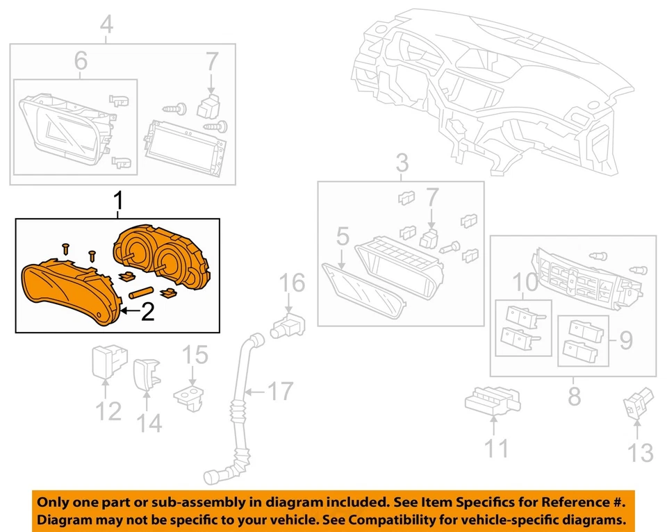 Medidor de velocímetro usado se adapta a: 2011 Acura Tsx Cluster mercado de EE. UU. MPH AT grado A Foto 3 de 4