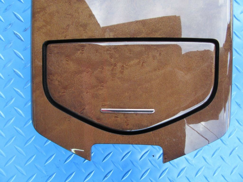 Maserati Quattroporte center console compartment trim panel wood #8574
