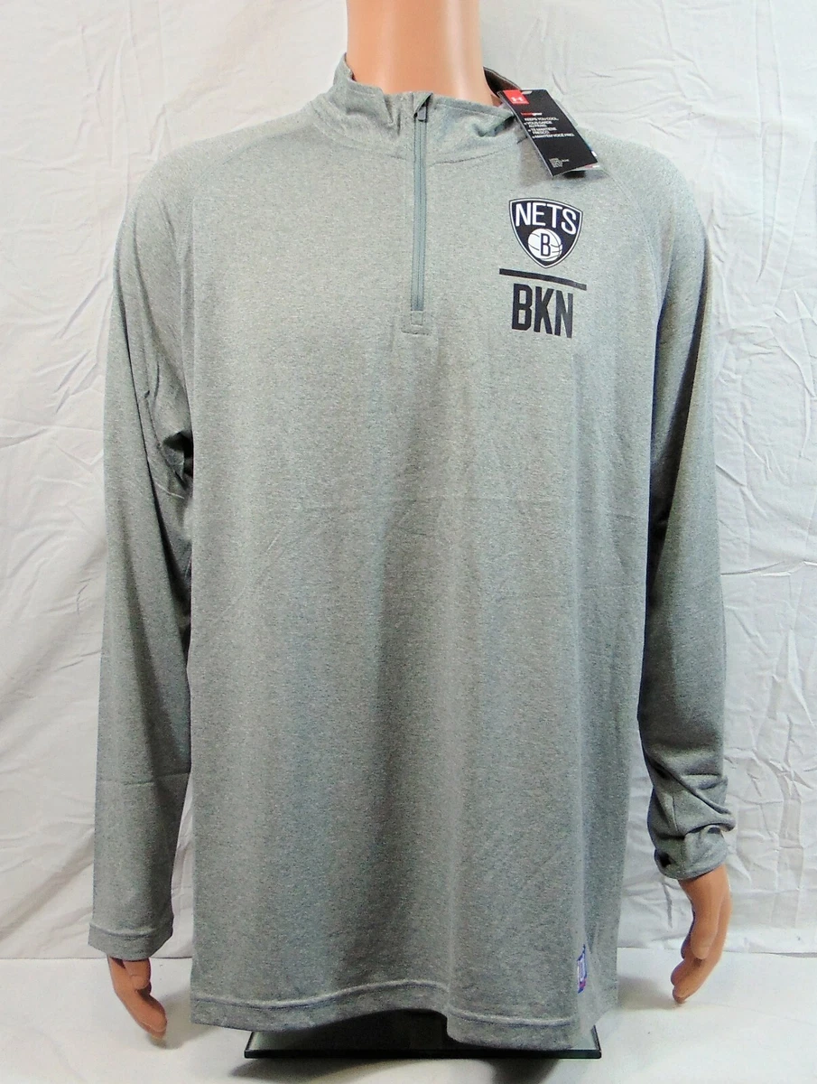 Under Armour Brooklyn Nets Combine Warm Up Pullover Sweatshirt Sz M NEW RARE