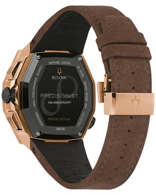 Bulova Brown Mens Chronograph Watch Precisionist X Special Edition 