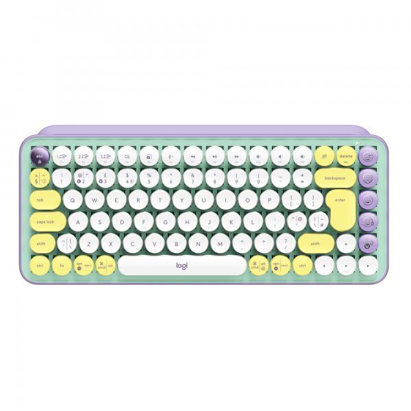 Logitech POP Keys Wireless Mechanical Keyboard With Emoji Keys tastiera Universa