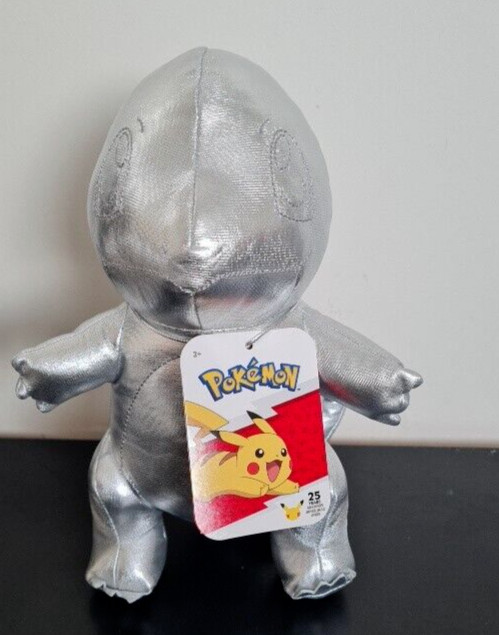 Pokémon 25th Celebration 8 Inch Charmander Silver Soft Toy Plush New With tags