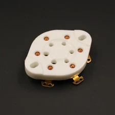 2pcs 6Pin socket, golden tube socket