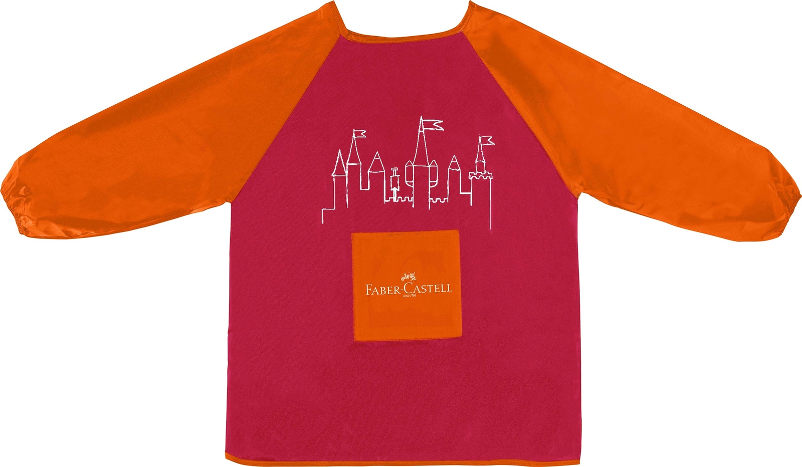 Faber-Castell Children's Painting Apron One-Size-Fits-All Taglia unica Rosso