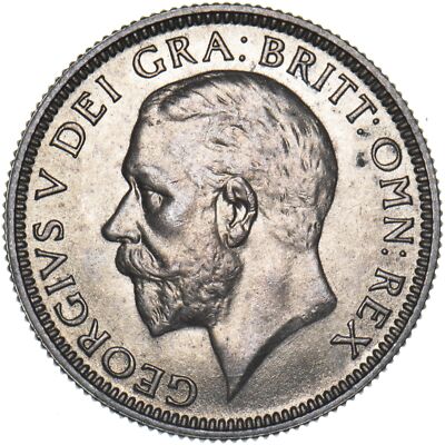 1932 Schilling - George V Britische Silbermünze - sehr schön