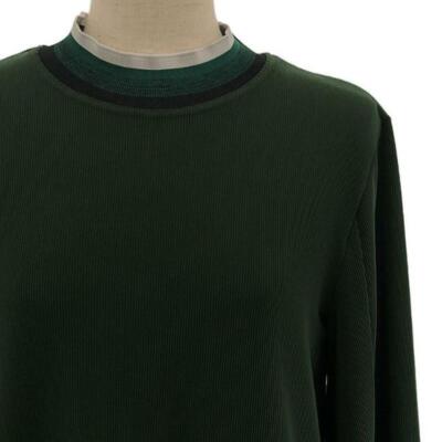トップス (TOGA PULLA) Code pique jersey top TOGA PULLA 2022 SS CODE PIQUE JERSEY DRESS 36 GREEN WOMEN