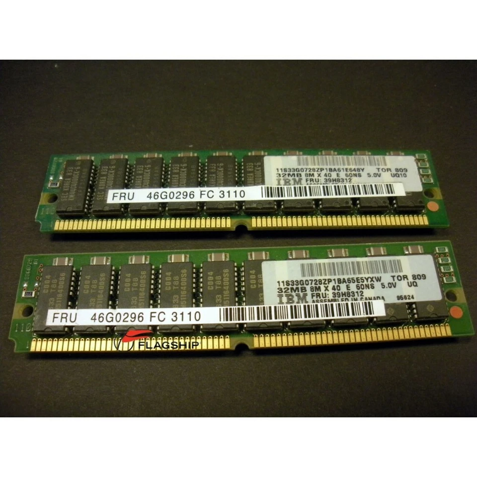 IBM 3110-9402 64MB (2x 32MB) Main Storage Memory Kit 46G0296 39H8312 - Image 2 of 4