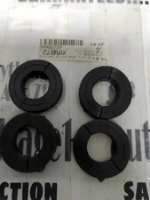 CLIMAX,H2C-112,2 PIECE SHAFT/CLAMP COLLAR 1-1/8 INCH BORE LOT OF 4 NOS