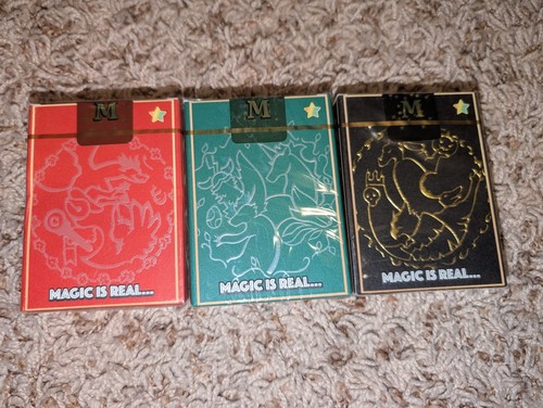 MetaZoo Kickstarter USPCC WPT Playing Card GILDED 3 Deck Set RARE SEALED - Picture 2 of 3