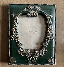 Vintage Green  Gold Ornate Floral Picture Frame