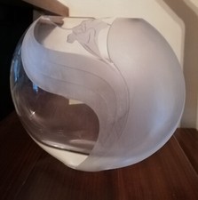 Vaso portafiori in cristallo molato Zwiesel lavorato a mano 