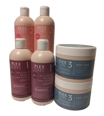 ( 6tlg 300ml ) PLEX CARE 3  REPARATUR GEBROCHENER HAARBINDUNGEN REPARATURIERT