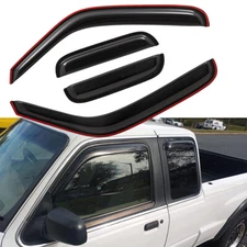 In-Channel Window Visor Rain Guard Deflectors for 1999-2011 Ford Ranger SuperCab