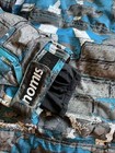 Nomis Snowboard Jacket Mens L Blue Brick Blocks Print — photo 3