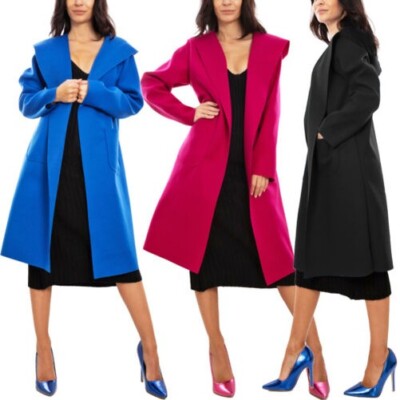 Damenmantel Spolverino Lang Cardigan Mit Kapuze Jacke TOOCOOL VI-1863