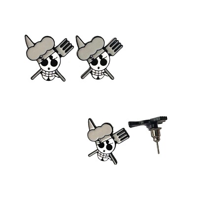 One Piece, Sanji, Jolly Roger Stud Earrings