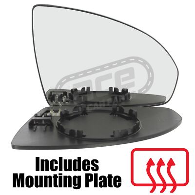 Smart For Two Coupe 2007-2015 Wing Door Mirror Glass Convex Heated Drivers Side