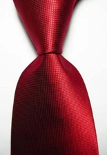 New Classic Checks Red JACQUARD WOVEN 100% Silk Men's Tie Necktie