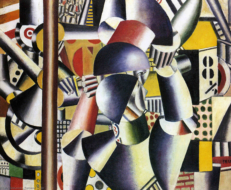 Acrobats in the Circus : Fernand Leger : 1918 : Archival Quality