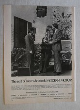 Modern Motor with a Mini Clubman Original Advertisement Removed from a Magazine