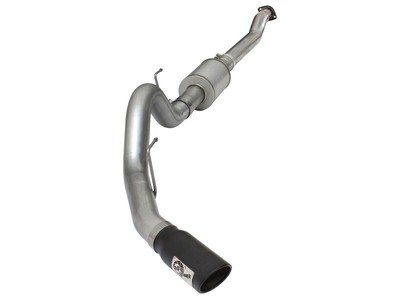 aFe Atlas Exhausts 4in Cat-Back Aluminized Steel Exhaust Sys V6 3.5L (tt) Black 