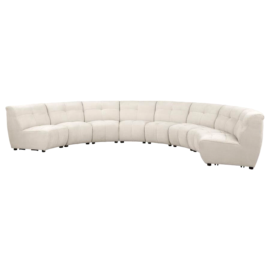 8 PC LARGE CURVY IVORY MODULAR SOFA SECTIONAL LIVING ROOM FURNITURE eBay