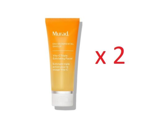 Murad Vita-C Triple Exfoliating Facial Travel Size 0.33oz / 10ml 2 PACK - Afbeelding 1 van 1