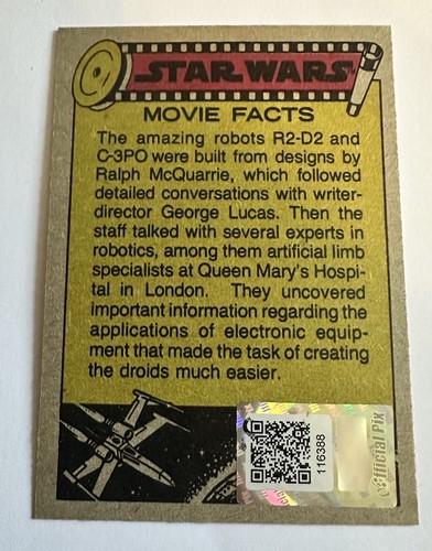 1977 Topps Anthony Daniels Signed #98 See-Threepio C-3PO Official Pix Authentic - Picture 2 of 4