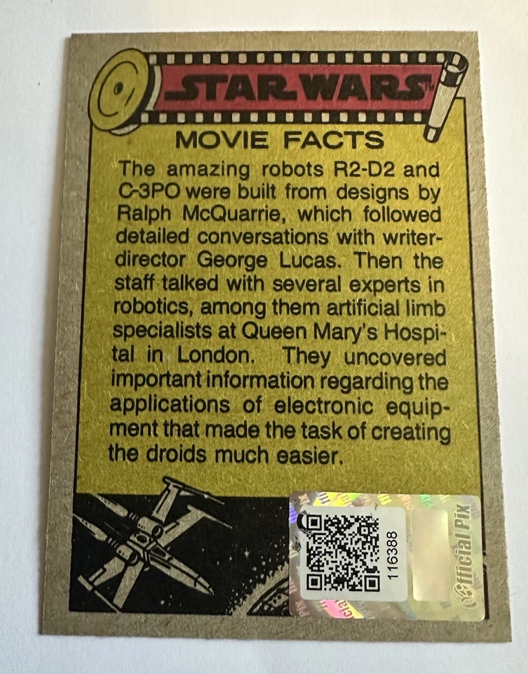 1977 Topps Anthony Daniels Signed #98 See-Threepio C-3PO Official Pix Authentic - Image 2 of 4