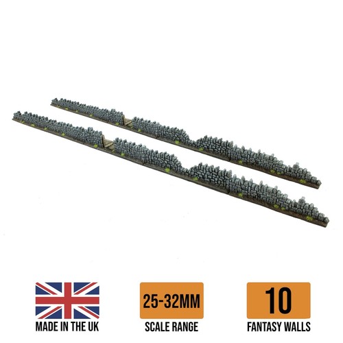 WWG Damaged Fantasy Resin Walls (Set of 5, 10 or 20) – Wargaming Tabletop - Picture 4 of 28