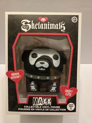 New Skelanimals Collectible Vinyl Figure Maxx the Bulldog MIB OG Owner Fast Ship
