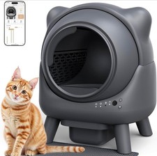 Automatic Litter Box Self Cleaning Litter Box Odor Control Robot Cat Ears Design