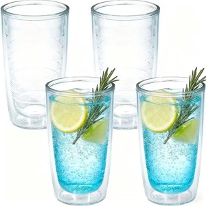 4 tiki tumblers ceramic hawaiian luau party mugs glasses Viski High Tide Tiki Mugs - Hand Painted Ceramic Tiki Glasses for Cocktails