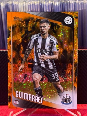 2025-26 Topps UCC Flagship UFEA Bruno Guimaraes #117 Orange Inferno 20/25