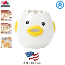 Ceramic Chicken Egg Separator - Your Essential Baking Companion for Easy Use