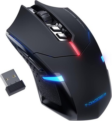 T-DAGGER Wireless Gaming Mouse RGB 7 Buttons