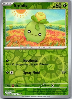Smoliv 021/198 - Scarlet & Violet Base Set Reverse Holo