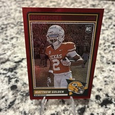 🔥RARE🔥2025 Score Football Red Zone - Matthew Golden #56 Red Holo Foil RC /25