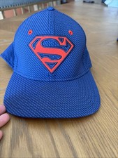 Men's Under Armour Superman Baseball Cap MD/LG Blue Fitted
