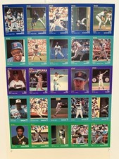 1990 THE STAR CO. GOLD UNCUT SHEET - SANDBERG, PUCKETT,CLARK,RIPKEN & HENDERSON