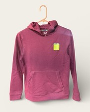 Tek Gear Boys Ultrasoft Pullover Fleece Hoodie Size M Maroon Front Pocket NWT