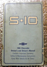 1983 Chevrolet S 10 Truck Owners Manual Original Factory FREE SHIPPING