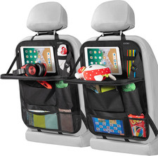 Car Backseat Organizer with Touch Screen Tablet Holder,9 Storage Pockets Storage