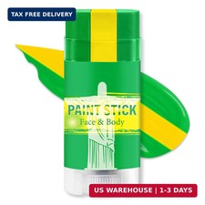 Green Yellow and Green Brazil Face Body Paint Stick for 2026 World Cup Fan Socce