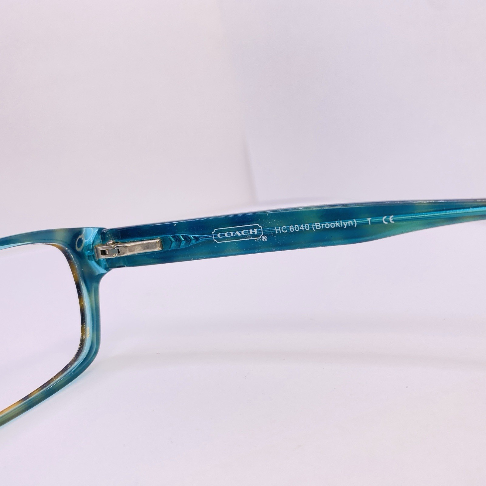 Coach Eyeglasses Sunglasses HC 6040 Brooklyn 5116 Dark Tortoise Teal 52 [] 16 MM thumbnail 5